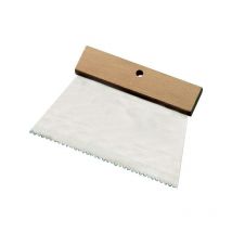 Pariere - Cuchillo de colle, 18 cm dentado A2, mango madera en bruto