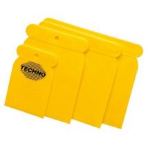 Juego 4 espatu.plastico amarillo Rulo Pluma