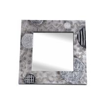 Duehome - Espejo artesanal Universo Plata Acrílico 80x80