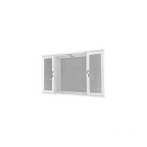 Espejo Cloe 2 puertas espejadas - Blanco 94,5x60,5x16