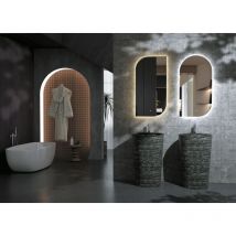 Espejo con luz led para baño, vestidor, maquillaje - Espejo con sistema de encendido con sensor de movimiento - Anti-vaho incorporado y luz fría