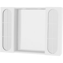 Savinidue - Espejo de Baño Doble Suspendido 'Oltea' Art. 940 Led - Lacado Blanco