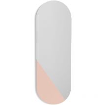 Herdasa - Espejo de pared, de la colección Mixes, fabricado en mdf lacado en color rosa.