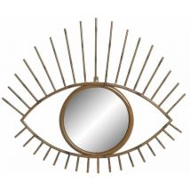 Dkd Home Decor - Espejo de Pared Natural Metal Bali 63 x 4 x 53 cm