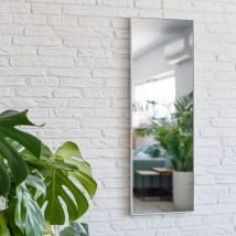 Lolahome - Espejo de Pared de plástico (31 x 3 x 91 cm, Blanco)