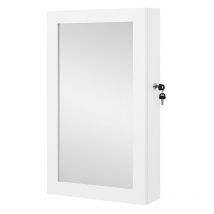 No Brand - Armario de joyas de pared con espejo y cerradura - H67 cm