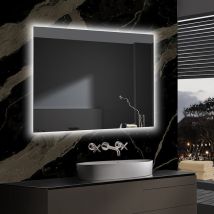 Ledimex - Espejo led baño cuadrado retroiluminado supra 100x70 - cristaled