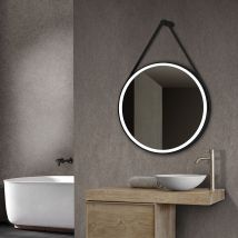 Ledimex - Espejo led baño redondo retroiluminado ultra Ø60 - cristaled