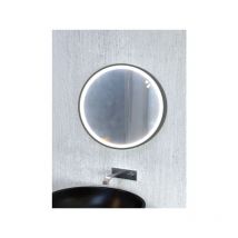 A&s - Espejo ligero como Elegnza led sin pulsera de cuero Diámetro de 60 cm