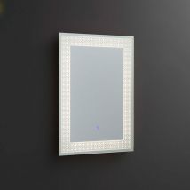 Miroir Rectangulaire 50X70 Avec Décoration Lumineuse à Leds