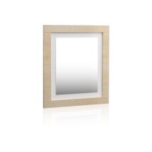 Homesouth - Espejo Rectangular Kira Cambria - Blanco 75cm (ancho) X 90cm (alto)