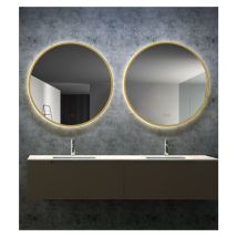 Ledimex - espejo fun Ø70 oro cepillado