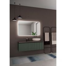 Mice Collection - Mice - Espejo con luz led de Pared para Baño, Dormitorio, Vestdor retroiluminado, luz fría, con doble sensor, antivaho y on/off