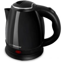 Bouilloire Esperanza EKK128K Acier inoxydable noir Plastique 1350 w 1 l 5901299966471
