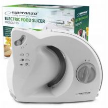 Esperanza - EKM017W rebanadora Eléctrico 150 w Acero inoxidable, Blanco Plástico, Acero inoxidable