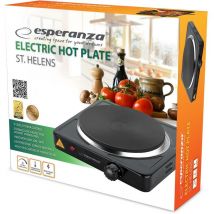 EKH003K - Plaque de cuisson (1000 w), noire - Esperanza