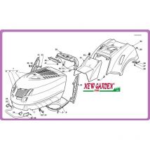 Esploso carrozzeria trattorino 92cm plus 13 5/92 Castelgarden ggp mountfield 36 cruscotto 325120188/2