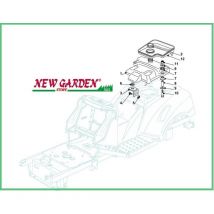 Esploso serbatoio trattorino 92cm xg 140 Castelgarden ggp stiga mountfield 7 gommino 112712001/0