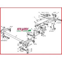 Castelgarden - Esploso sollevamento piatto trattorino 92cm tp 16/92 kh ggp stiga 41 asse 382000385/0