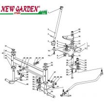 Castelgarden - Esploso sterzo trattorino rasaerba 98cm XD150HD 2002-2013 ricambi 23 vite