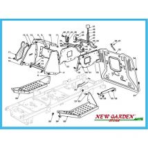 Esploso telaio trattorino 92cm tc 12 5/92 g Castelgarden ggp stiga mountfield 51 molla 325122000/2