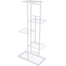 Scaffale espositore a 5 livelli Portavasi da fiori Supporto per piante Scaletta per invasatura Supporto per fioriera Scaffale per stoccaggio