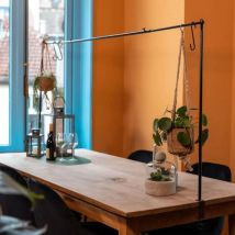 Asta da Tavolo Decorativa con Morsetto Nera - Esschert Design