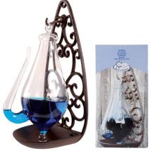 Esschert Design - Barómetro de cristal con soporte de hierro 0,5 l TH31