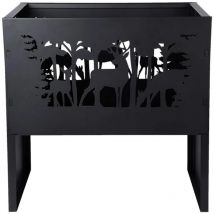 Esschert Design Braciere Cervo Rettangolare