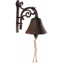 Campana da giardino in ghisa Fiori 12x30x22cm