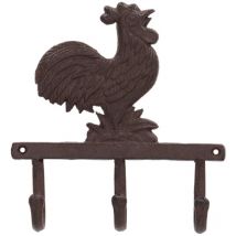 Best For Boots - Esschert Design Hakenleiste Hahn dreifach - Gusseisen