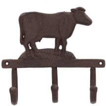 Best For Boots - Esschert Design Hakenleiste Kuh dreifach - Gusseisen