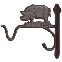 Esschert Design Hanging Basket Haken Schwein - Gusseisen