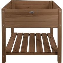 Esschert Design - Carré potager en pin teinté sur pieds Largeur 78 cm