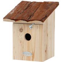 Esschert Design Nistkasten für Kohlmeisen mit Rindendach