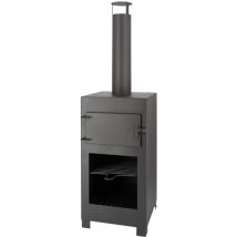 Stufa da Terrazzo con Forno per Pizza Nero Esschert Design