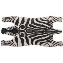 Esschert Design Türmatte Mit Zebra-motiv Aus Kokosfasern, Breite 75 X Länge 38 Cm, 2 Cm Dick, Türvorleger, Fußabstreifer, Schuhmatte Aus Naturfaser