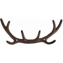 Esschert Design Wandhaken in Geweihform s 29 x 12 cm - Gusseisen