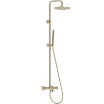 Essebagno Colonna termostatica per vasca e doccia Luisa II 250 in oro spazzolato