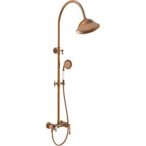 Essebagno - Colonne de douche mécanique rétro Leeds cuivre brossé