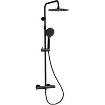 Essebagno - Colonne de douche thermostatique Luisa noir
