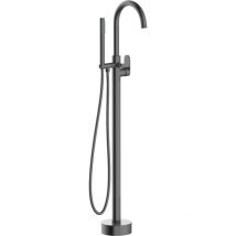 Essebagno - Colonne de sol mécanique Charme pour baignoire ilot gris gun métal