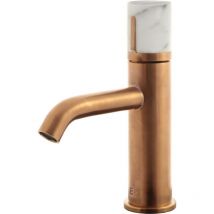 Essebagno - Grifo bajo de lavabo Manopola de mármol de cobre