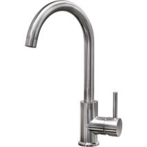 Essebagno - Grifo de cocina Kiwo en acero cepillado