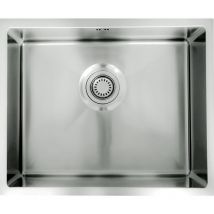 Luisa lavello a vasca singola 55x45 inox acciaio spazzolato - Essebagno