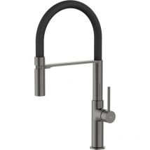 Magneto Rubinetto da cucina con doccetta in gun metal - Essebagno