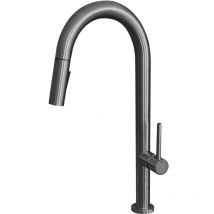 Essebagno - Mitigeur évier à douchette extractible Portofino gun métal