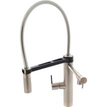 Essebagno - Mitigeur évier à douchette Heritage façon inox