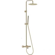 Essebagno Columna termostática para bañera y ducha Luisa II 250 oro cepillado