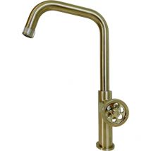 Rubinetto da cucina Indus in oro spazzolato - Essebagno